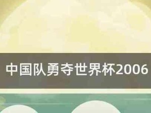 中国队世界杯历史名次（中国队世界杯征程，迈向辉煌的脚步）